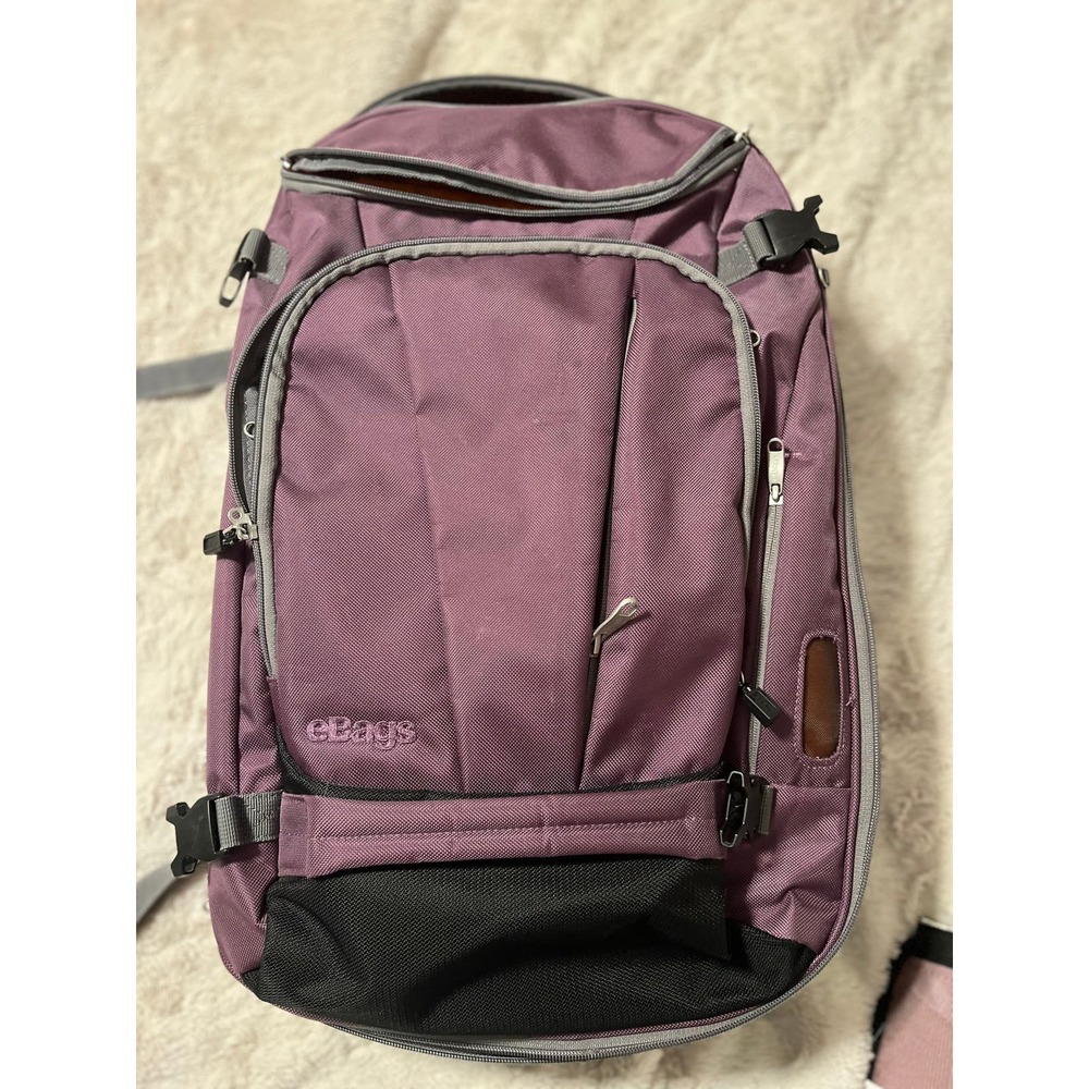 eBag Mother Lode Jr. Travel Backpack Laptop Compartment (Eggplant / Purple)